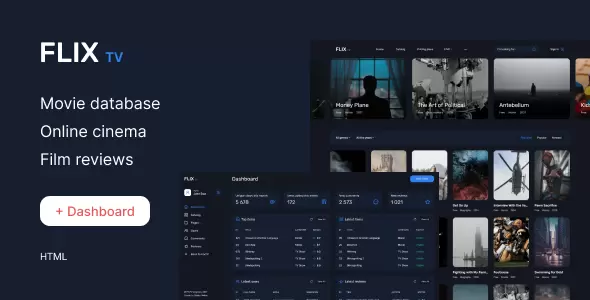 FlixTV - Movies & TV Shows, Online cinema HTML Template