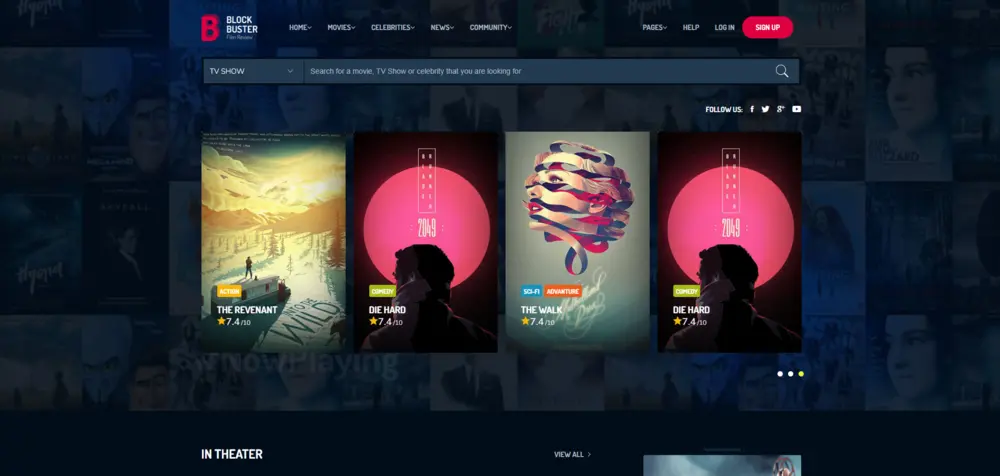 BlockBuster - Film Review & Movie Database HTML Template