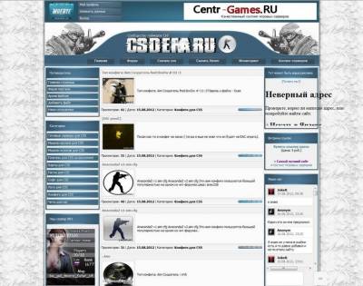 Шаблон csdefa для Ucoz